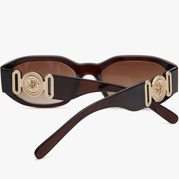 Designer inspired brown on brown classy and gorgeous sunglasses - Picture 2 of 5